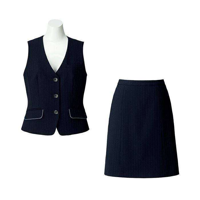 事務服|ベスト|Aラインスカート|AV1253|AS2290|セット|ボンマックス