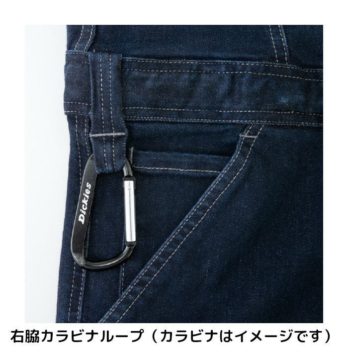DGBB ダークデニム つなぎ ディッキーズ つなぎ ストレッチシルキーデニム 長袖ツナギ D-686