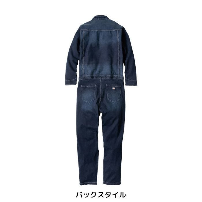 ディッキーズ つなぎ ストレッチシルキーデニム 長袖ツナギ D-686